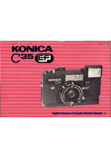 Konica C 35 EF manual. Camera Instructions.